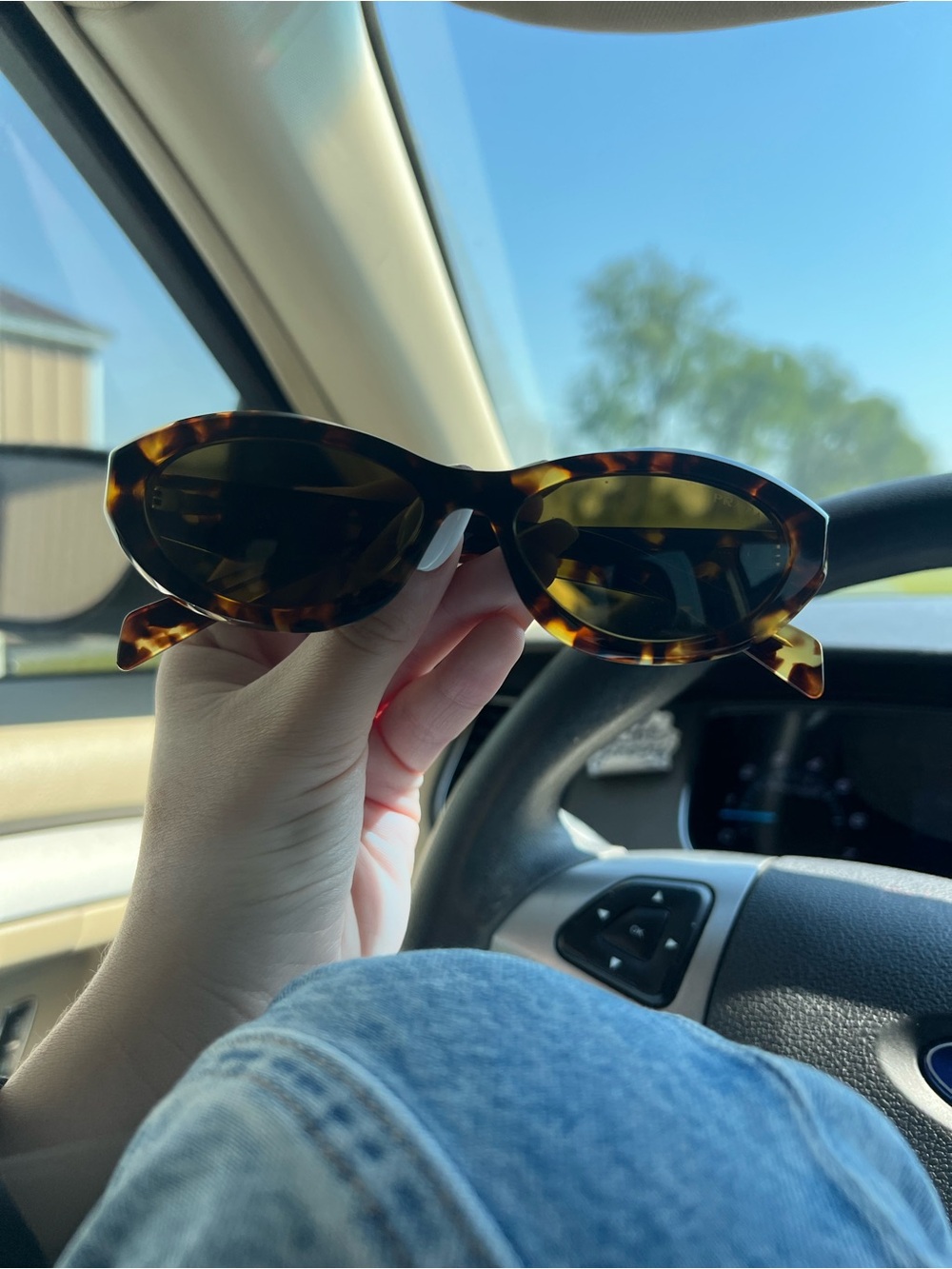 Prada Linea Rossa Tortoiseshell Brown Oval Sunglasses